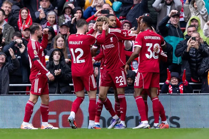 Liverpool ran out 2-1 winners over Everton at Anfield