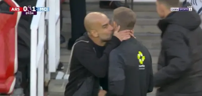 Pep Guardiola’s moment of madness went viral on social media